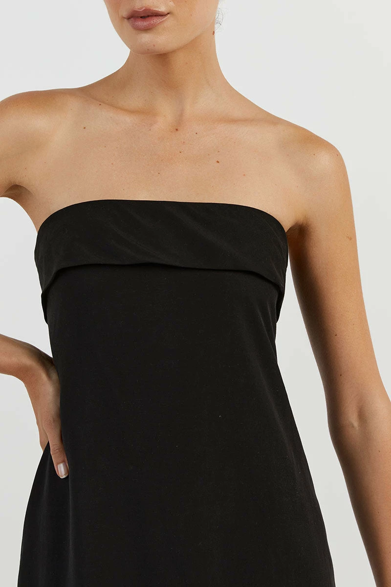 DISSH KAI BLACK STRAPLESS MIDI DRESS 6 DISSH KAI BLACK STRAPLESS MIDI DRESS - Image 6