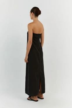 DISSH KAI BLACK STRAPLESS MIDI DRESS 10 DISSH KAI BLACK STRAPLESS MIDI DRESS -DISSH all-clothing Shop DFS11424BK.600 5