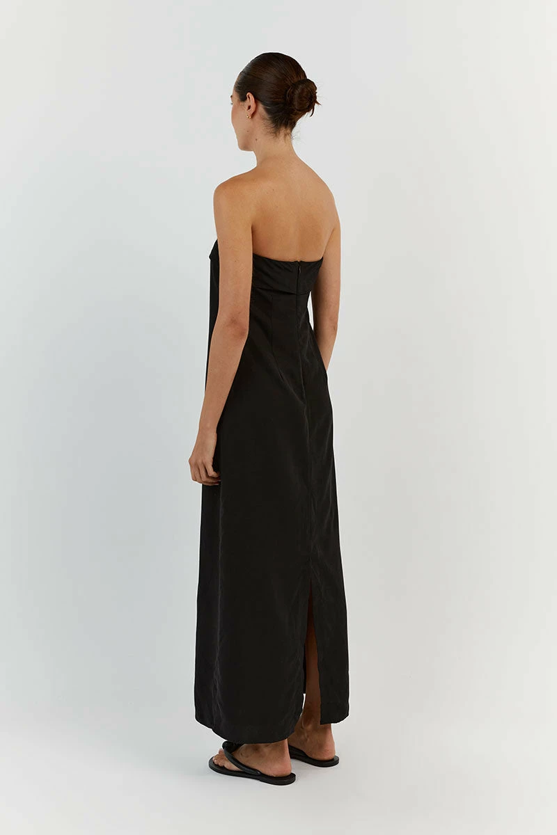 DISSH KAI BLACK STRAPLESS MIDI DRESS 5 DISSH KAI BLACK STRAPLESS MIDI DRESS - Image 5