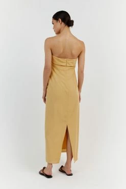 DISSH KAI LEMON STRAPLESS MIDI DRESS 8 DISSH KAI LEMON STRAPLESS MIDI DRESS -DISSH all-clothing Shop DFS11424LEM.210 3