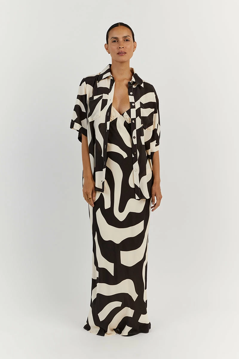 DISSH NINA CREAM BIAS CUT MIDI DRESS 3 DISSH NINA CREAM BIAS CUT MIDI DRESS - Image 3