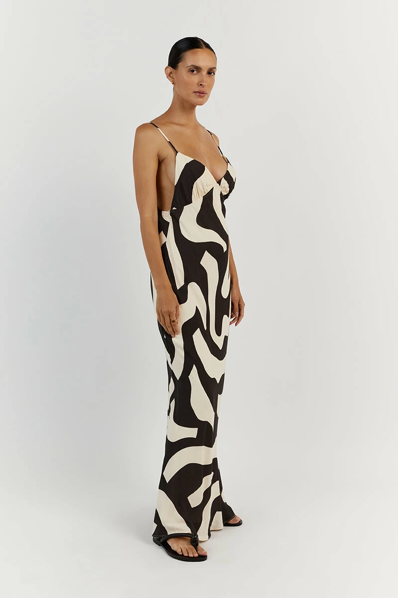 DISSH NINA CREAM BIAS CUT MIDI DRESS 4 DISSH NINA CREAM BIAS CUT MIDI DRESS - Image 4