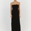 DISSH SHELBY BLACK MIDI DRESS