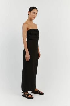 DISSH SHELBY BLACK MIDI DRESS -DISSH all-clothing Shop DFS11440BK.600 12