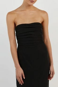 DISSH SHELBY BLACK MIDI DRESS -DISSH all-clothing Shop DFS11440BK.600 14