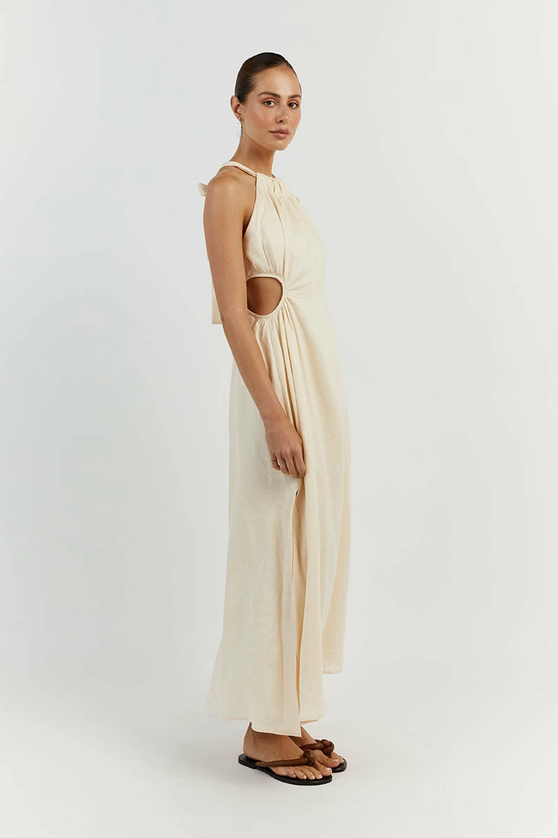 DISSH CAMILA BUTTER LINEN MIDI DRESS 8 DISSH CAMILA BUTTER LINEN MIDI DRESS - Image 8
