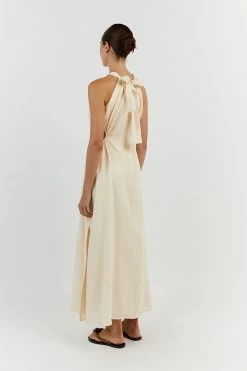 DISSH CAMILA BUTTER LINEN MIDI DRESS 18 DISSH CAMILA BUTTER LINEN MIDI DRESS -DISSH all-clothing Shop DFS11448BUT.195 13
