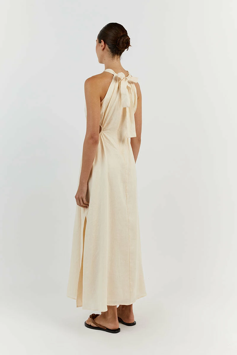 DISSH CAMILA BUTTER LINEN MIDI DRESS 9 DISSH CAMILA BUTTER LINEN MIDI DRESS - Image 9