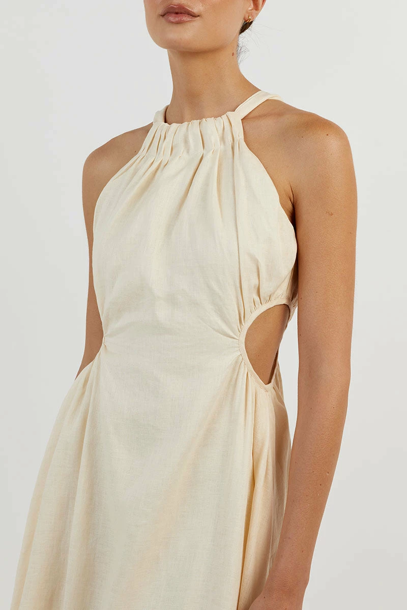 DISSH CAMILA BUTTER LINEN MIDI DRESS 10 DISSH CAMILA BUTTER LINEN MIDI DRESS - Image 10