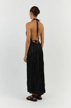 DISSH CORI BLACK CRINKLE MIDI DRESS 10 DISSH CORI BLACK CRINKLE MIDI DRESS -DISSH all-clothing Shop DFS11517BK.600 13