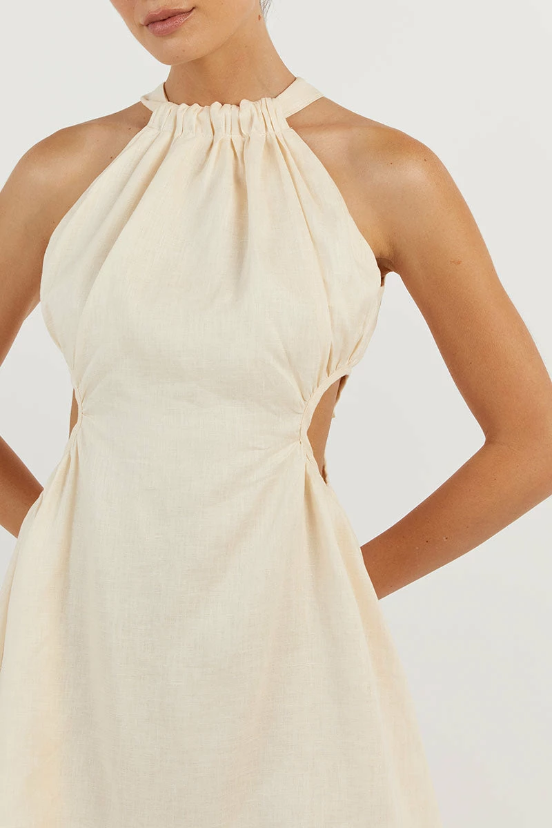 DISSH CAMILA BUTTER LINEN MINI DRESS 5 DISSH CAMILA BUTTER LINEN MINI DRESS - Image 5
