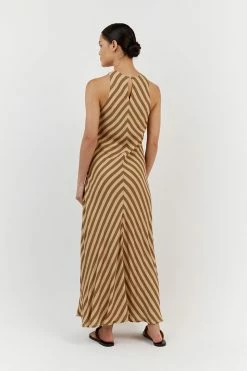 DISSH CLEMENCE BEIGE VISCOSE MIDI DRESS 10 DISSH CLEMENCE BEIGE VISCOSE MIDI DRESS -DISSH all-clothing Shop DFS11532BEI.180 13