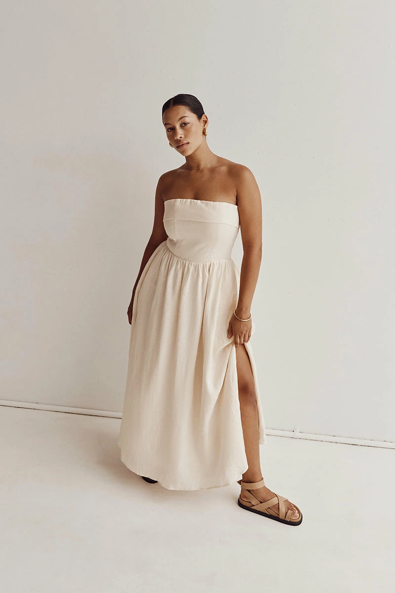 DISSH ALLIE BUTTER LINEN MIDI DRESS 6 DISSH ALLIE BUTTER LINEN MIDI DRESS - Image 6