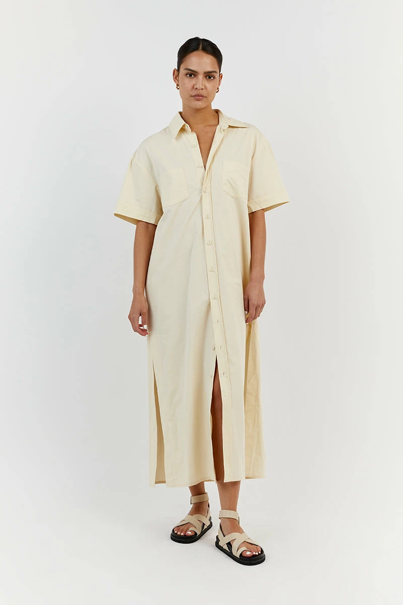 DISSH MAXIE BUTTER COTTON SHIRT DRESS 3 DISSH MAXIE BUTTER COTTON SHIRT DRESS - Image 3