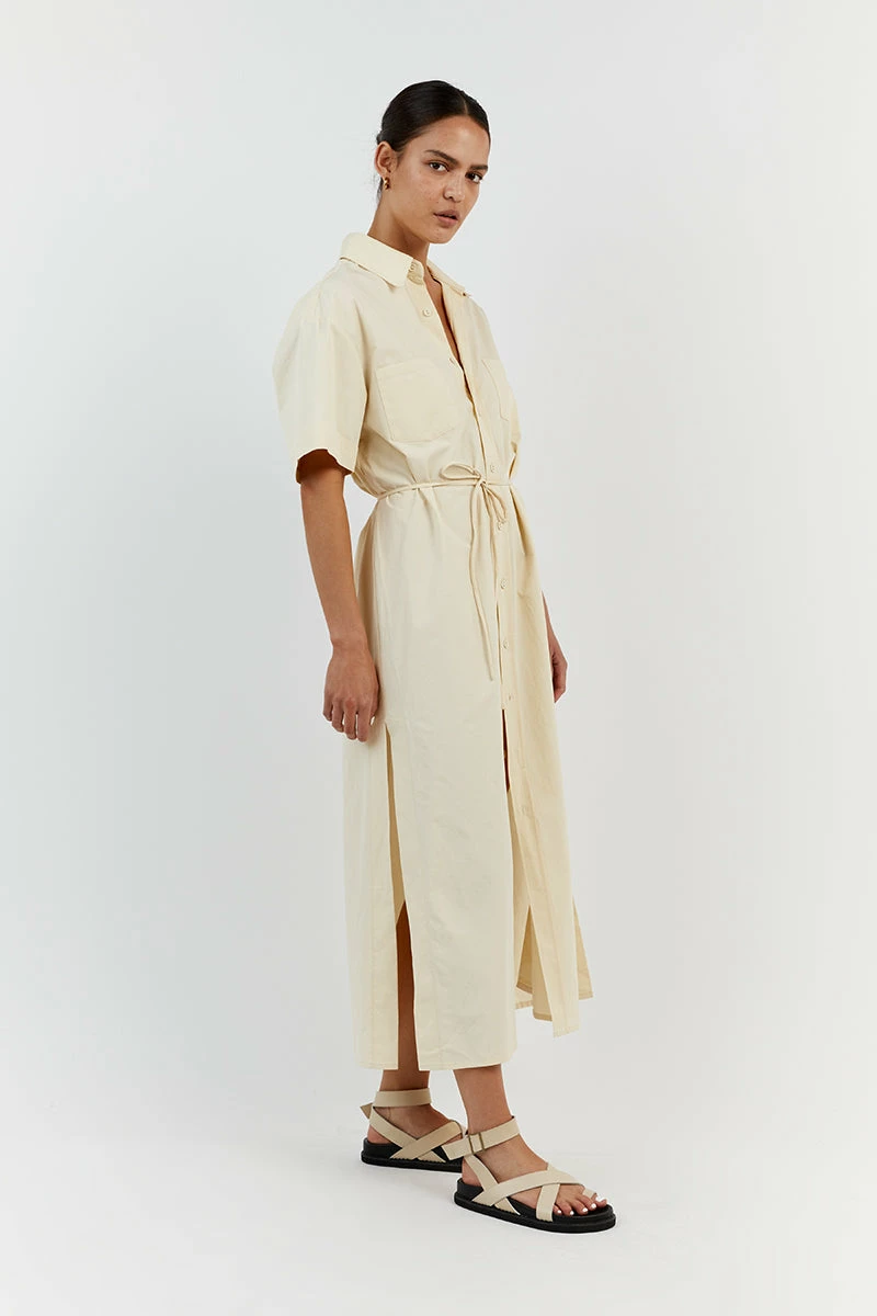 DISSH MAXIE BUTTER COTTON SHIRT DRESS 4 DISSH MAXIE BUTTER COTTON SHIRT DRESS - Image 4