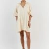 DISSH MATHER BUTTER LINEN SMOCK DRESS