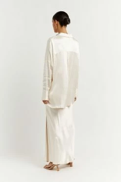 DISSH SIMONE PEARL SATIN SHIRT 7 DISSH SIMONE PEARL SATIN SHIRT -DISSH all-clothing Shop DLD03030NUD.155 3 4d9eb583 12fe 49ff 89f5 fccd3f8b464f