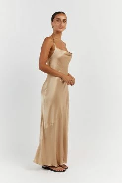 DISSH CHARLI GOLD SATIN MIDI DRESS 7 DISSH CHARLI GOLD SATIN MIDI DRESS -DISSH all-clothing Shop DLD11356GOL.220 12 f7cbe5ec 4fb8 4460 8a42 4bf6f26af5df
