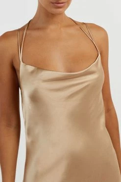 DISSH CHARLI GOLD SATIN MIDI DRESS 9 DISSH CHARLI GOLD SATIN MIDI DRESS -DISSH all-clothing Shop DLD11356GOL.220 14 3fca83ef 2c38 4d3e b186 5f6d447f79ac