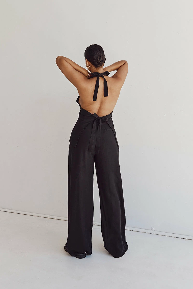 DISSH KAI BLACK HALTER VEST 2 DISSH KAI BLACK HALTER VEST - Image 2