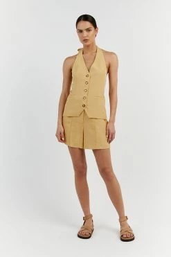 DISSH KAI LEMON HALTER VEST