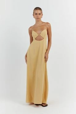 DISSH SHARNI LEMON MIDI DRESS