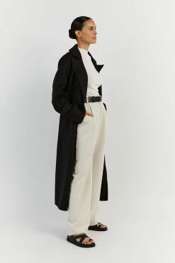 DISSH MATILDA BLACK WOOL FELT COAT -DISSH all-clothing Shop DQF02015BK.600 12