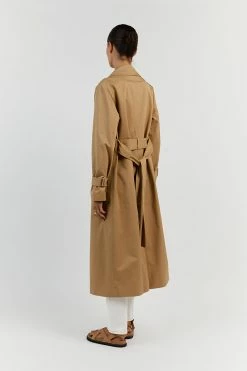 DISSH FOSTER TAN COTTON TRENCH COAT 8 DISSH FOSTER TAN COTTON TRENCH COAT -DISSH all-clothing Shop DQF02016TAN.560 13