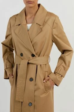 DISSH FOSTER TAN COTTON TRENCH COAT 9 DISSH FOSTER TAN COTTON TRENCH COAT -DISSH all-clothing Shop DQF02016TAN.560 14