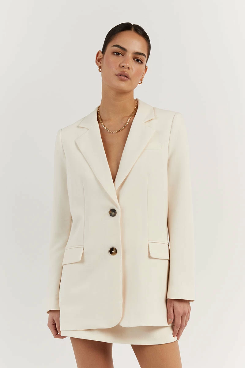 DISSH ROWAN CREAM SIGNATURE BLAZER 1 DISSH ROWAN CREAM SIGNATURE BLAZER