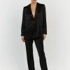 DISSH KIAH BLACK SATIN BLAZER