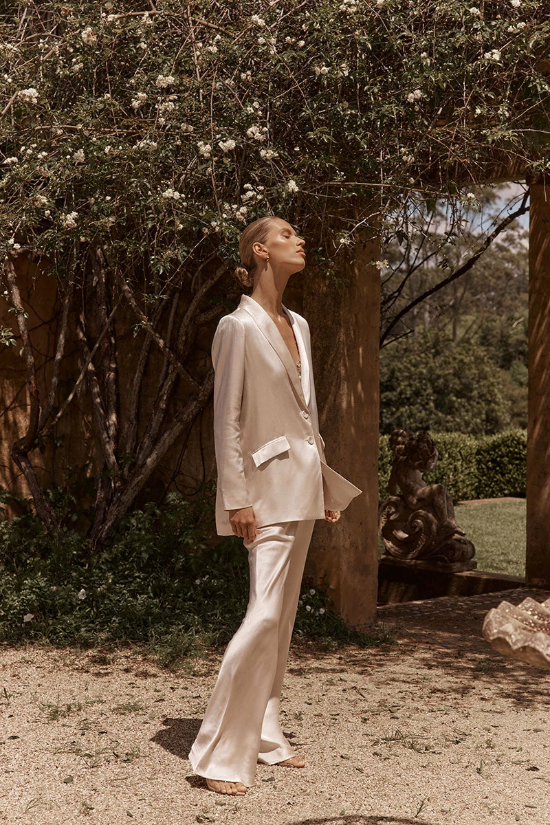 DISSH AISLE PEARL SATIN BLAZER 2 DISSH AISLE PEARL SATIN BLAZER - Image 2