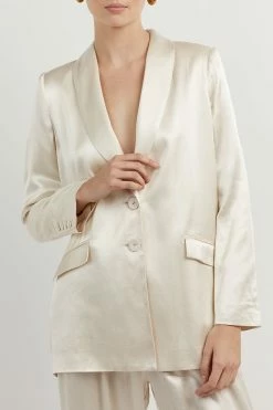 DISSH AISLE PEARL SATIN BLAZER 18 DISSH AISLE PEARL SATIN BLAZER -DISSH all-clothing Shop DQF02021PER.197 4