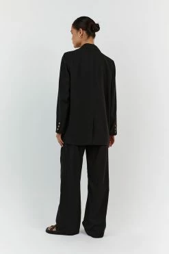 DISSH SHELBY BLACK LINEN BLEND BLAZER 8 DISSH SHELBY BLACK LINEN BLEND BLAZER -DISSH all-clothing Shop DQF02026BK.600 13