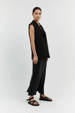DISSH ROWAN BLACK SLEEVELESS BLAZER 7 DISSH ROWAN BLACK SLEEVELESS BLAZER -DISSH all-clothing Shop DQF02032BK.600 12