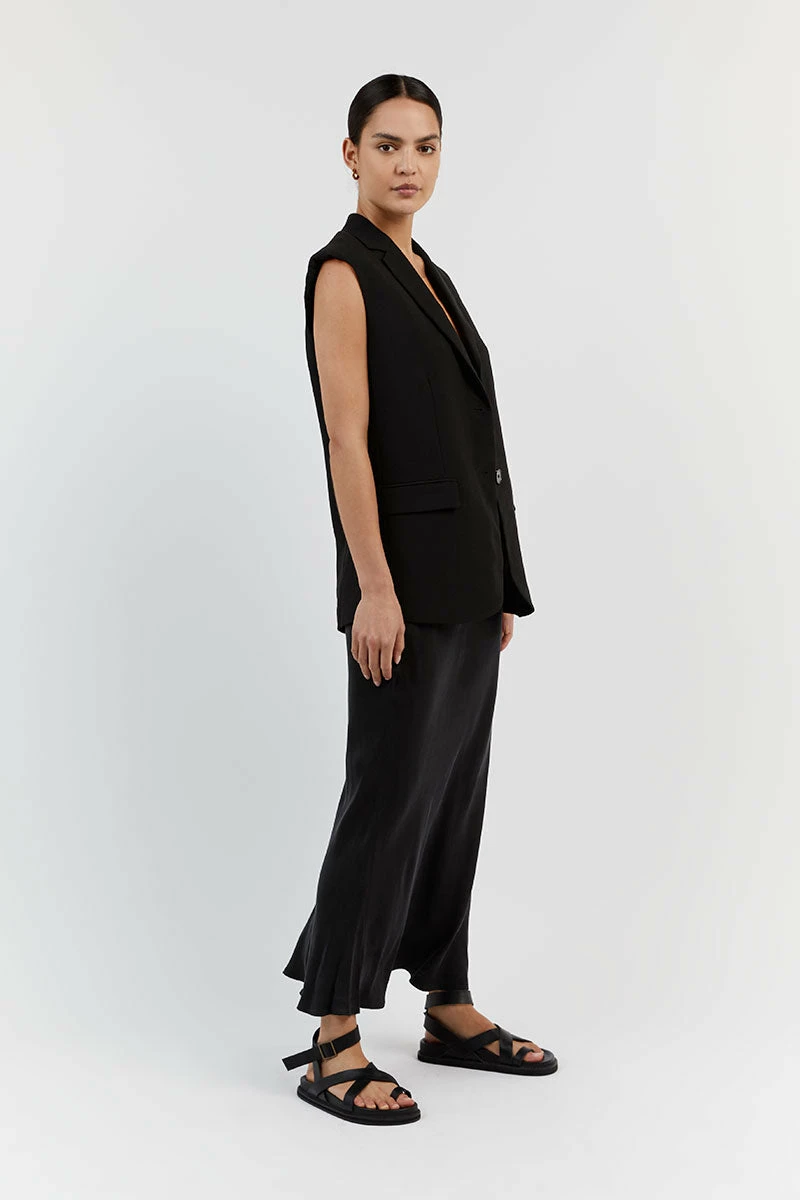 DISSH ROWAN BLACK SLEEVELESS BLAZER 3 DISSH ROWAN BLACK SLEEVELESS BLAZER - Image 3