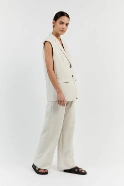 DISSH ROWAN BONE SLEEVELESS BLAZER 7 DISSH ROWAN BONE SLEEVELESS BLAZER -DISSH all-clothing Shop DQF02032BO.158 12