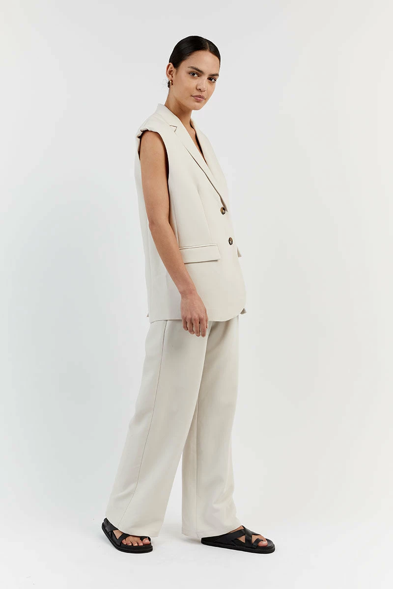 DISSH ROWAN BONE SLEEVELESS BLAZER 3 DISSH ROWAN BONE SLEEVELESS BLAZER - Image 3