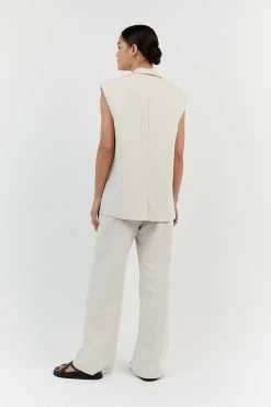 DISSH ROWAN BONE SLEEVELESS BLAZER 8 DISSH ROWAN BONE SLEEVELESS BLAZER -DISSH all-clothing Shop DQF02032BO.158 13