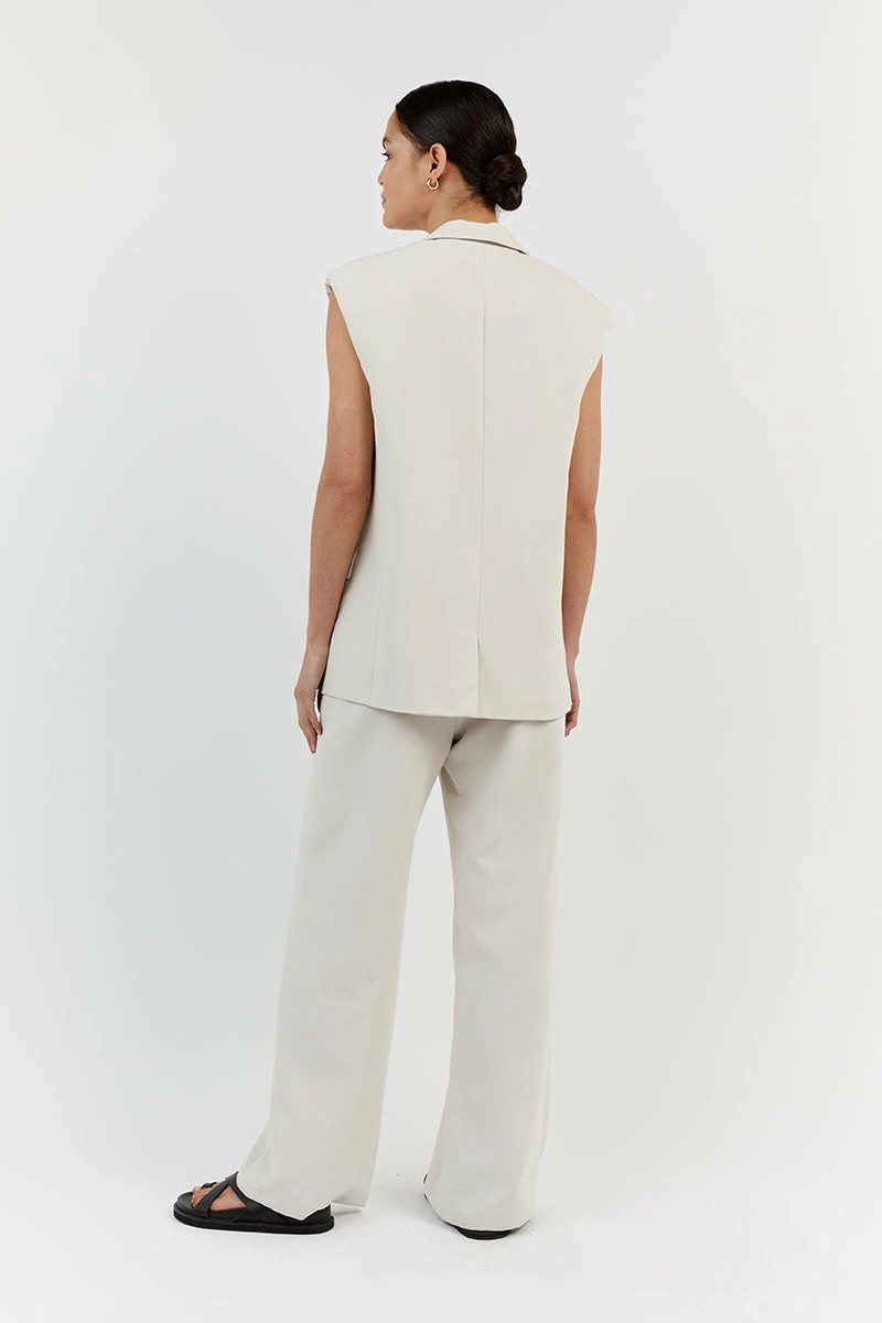 DISSH ROWAN BONE SLEEVELESS BLAZER 4 DISSH ROWAN BONE SLEEVELESS BLAZER - Image 4