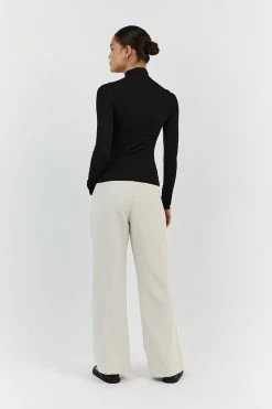 DISSH AVERY BLACK HIGH NECK TOP -DISSH all-clothing Shop DQF04027BK.600 14 c6ccaf7a 11e9 437f 9eae 553e9619232a