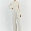 DISSH AVERY IVORY HIGH NECK TOP