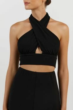 DISSH AMALFI BLACK ALINE MIDI SKIRT 9 DISSH AMALFI BLACK ALINE MIDI SKIRT -DISSH all-clothing Shop DQF05011BK.600 14