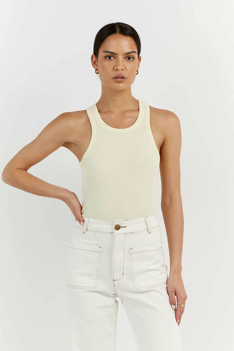 DISSH ATWOOD LEMON KNIT TANK 2 DISSH ATWOOD LEMON KNIT TANK - Image 2
