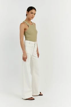 DISSH ATWOOD SAGE KNIT TANK -DISSH all-clothing Shop DTA04008SAG.544 2