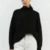 DISSH BROOKLYN BLACK HIGH NECK JUMPER