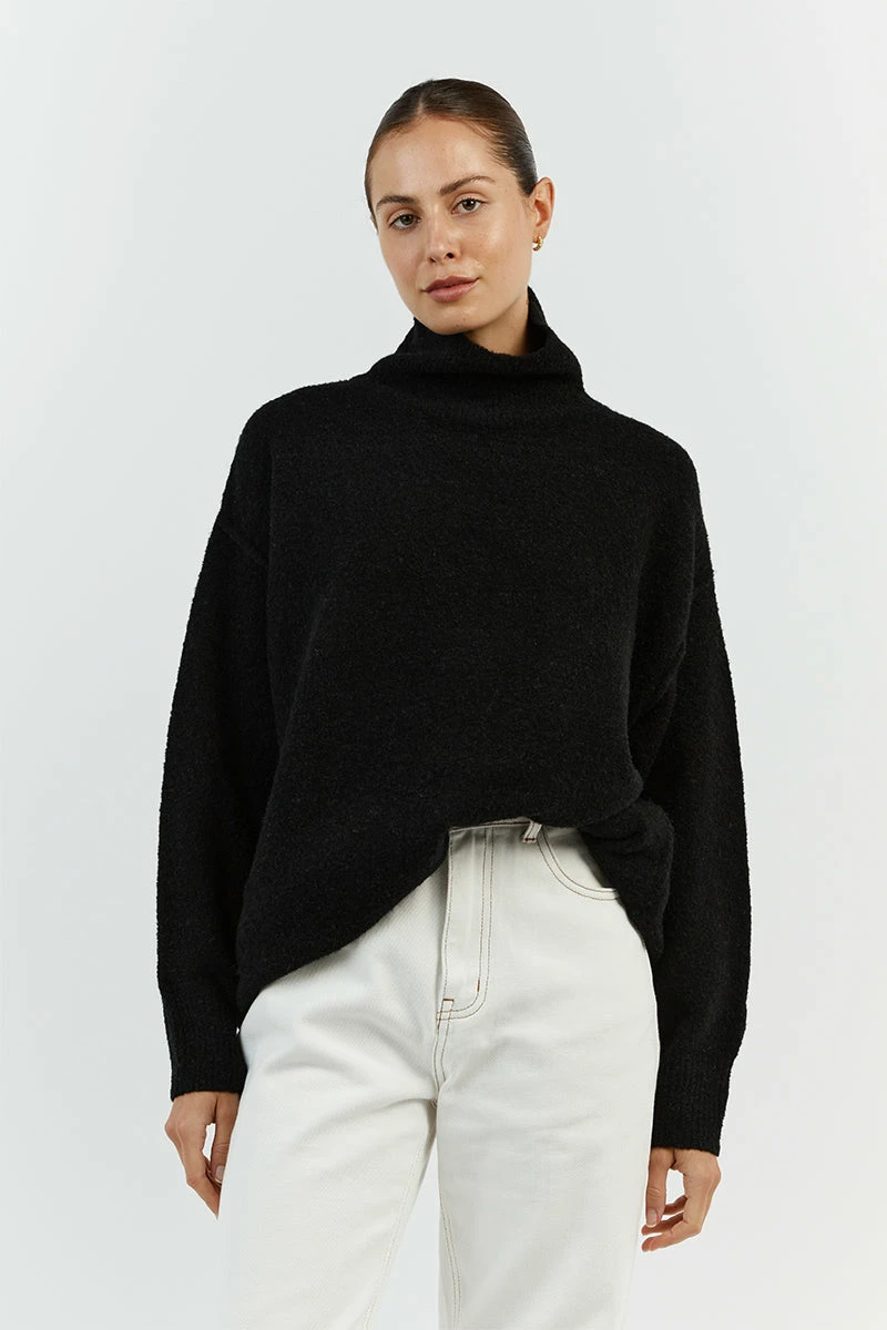 DISSH BROOKLYN BLACK HIGH NECK JUMPER 1 DISSH BROOKLYN BLACK HIGH NECK JUMPER