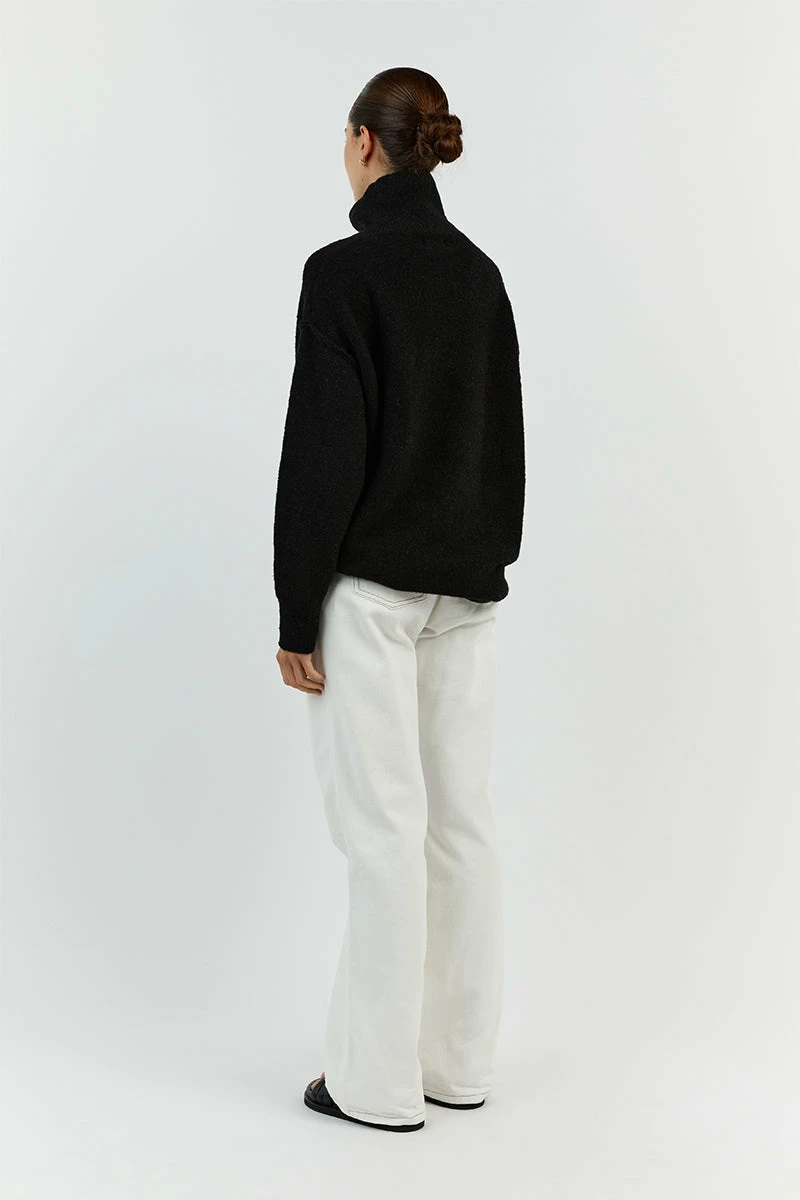 DISSH BROOKLYN BLACK HIGH NECK JUMPER 4 DISSH BROOKLYN BLACK HIGH NECK JUMPER - Image 4