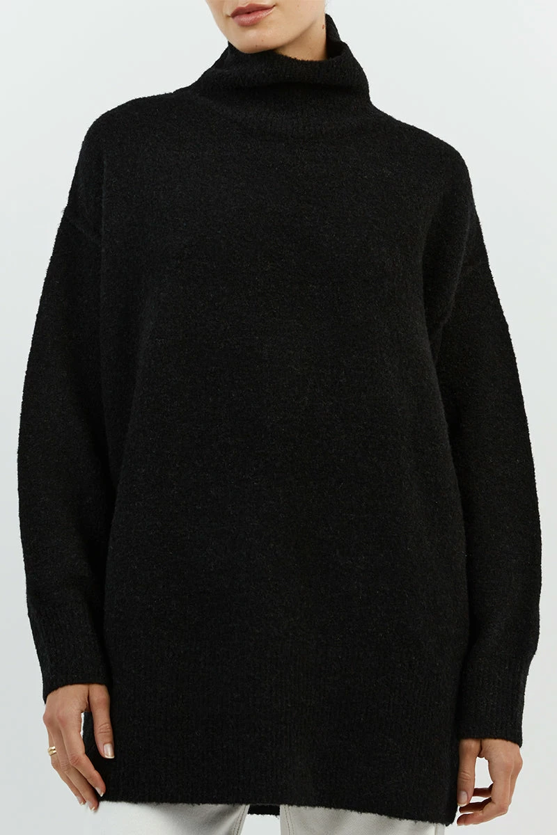 DISSH BROOKLYN BLACK HIGH NECK JUMPER 5 DISSH BROOKLYN BLACK HIGH NECK JUMPER - Image 5
