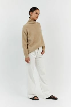 DISSH BROOKLYN OAT HIGH NECK JUMPER -DISSH all-clothing Shop DUF04022OAT.153 12